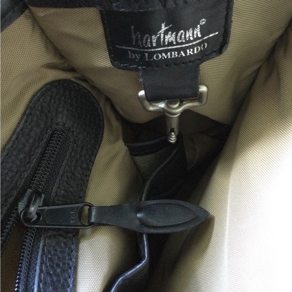 Hartmann Lombardi Pebble and Smooth Leather numbered briefcase - Picture 4 of 16